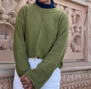 Olive Green Knit Sweater