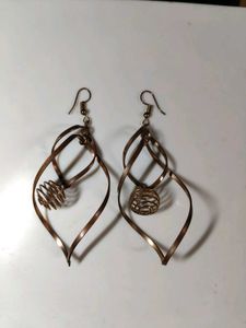 Boho Copper Dangle Earrings