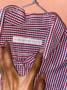 Checked Button-Down Shirt
