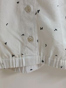 Branded Off White Top