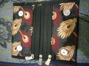 Peacock Feather Clutch