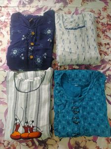 Pack Of 4 Kurtis