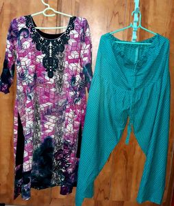 Pakistani Kurti, Pant & Dupatta Set
