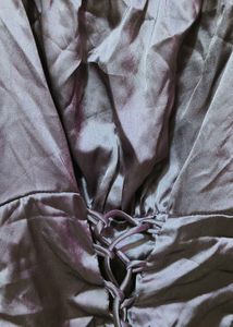 Satin Lavnendar Off-Shoulder Top
