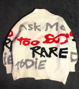 Thrifted Abstract Y2k Oversized Cardigan