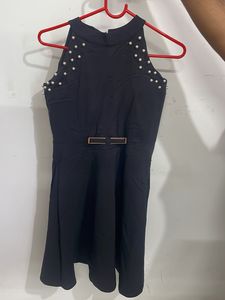 Little Black Dress with Pearl Detail