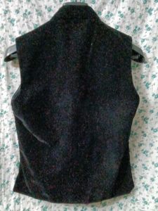 Black Velvet Side Hand Work Patten Jocket
