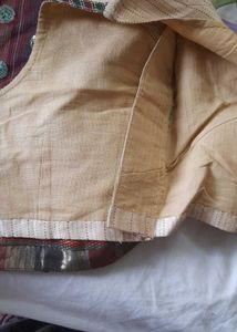 Designer Supernet Saree With Stitched Blouse