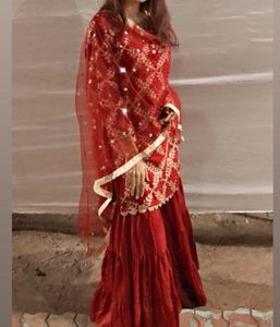 maroon sharara suit❤️‍🔥