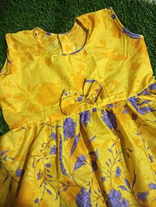 Yellow Floral Baby Dress