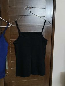 Set Of 2 Women Blue &amp; Black Camisole