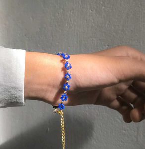 Blue Flower Bracelet