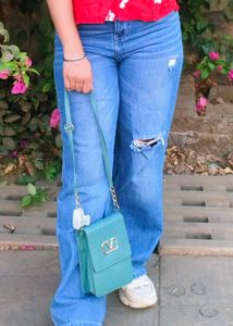 Ripped Light Wash Jeans