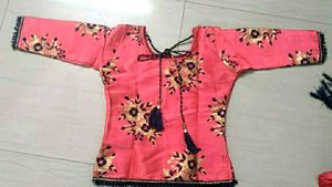 Floral Embroidered Pink Blouse