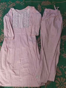 Khadi Cotton Kurta With Pant