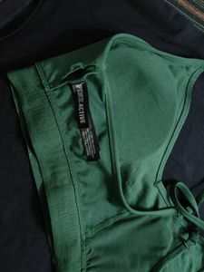 Victoria's Secret PINK Green Sports Bra