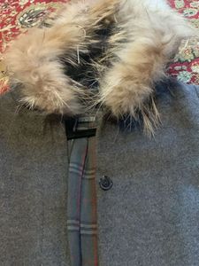 Woollen Coat With Fur