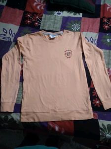 Peach Long Sleeve Graphic Tee