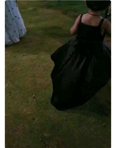 Black Party Wear Up And Down Frock