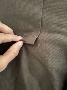 Brown Pants with Silver Stripe