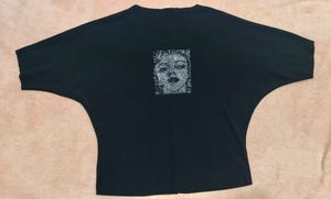 Black Graphic Print Top
