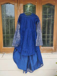 Stylish Blue Heavy Up-down Frock🌸