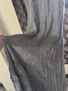 Embroidered Grey Kurta long