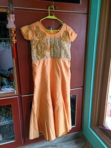 Orange Ethnic Gown