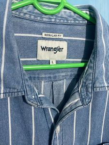 Wrangler Striped Denim Shirt