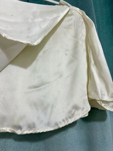 Elegant White Crop Top