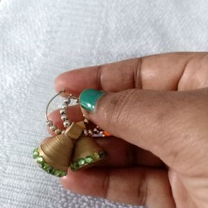 4pairs 300/- Silk Thread And Quilled Earrings