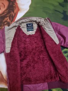 Cute Maroon Padded Jacket