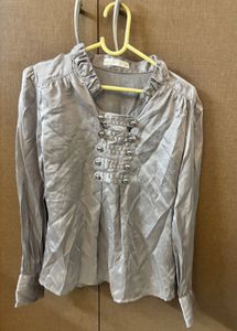 Satin Formal Top Shirt