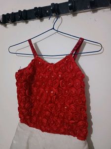 Red &amp; White Party Dress