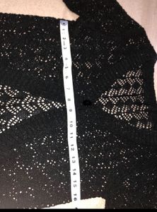 Vintage Black Knit Cardigan