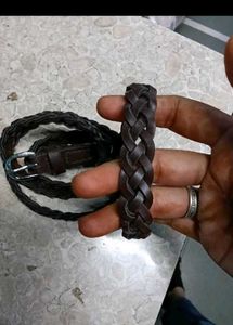 Braided Brown Belt