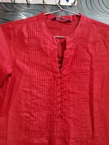 Libas Red Kurta