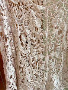 Few Times Worn Lace Crochet Cotton  Top