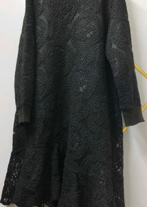 Elegant Black Lace Dress