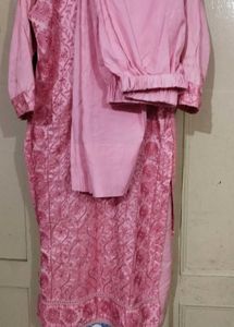 Pink Embroidered Kurta