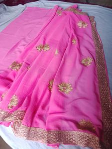 Elegant Pink Saree