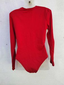 Red Bodysuit Top