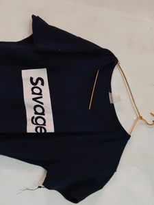 Savage Graphic Tee - Blue