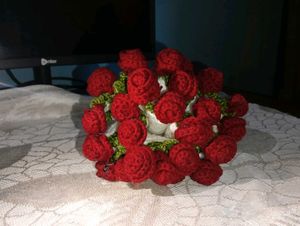 crochet rose bouquet 💐