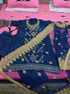 Heavy Embroidery Suit For Wedding Wear