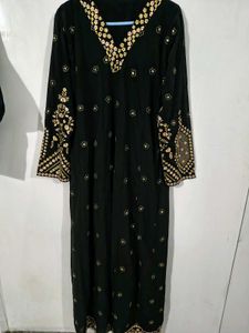 Beautiful Black Embroidered Kurta Set