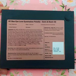 Ny Bae Eyeshadow Pallet- Dark And Stark 02