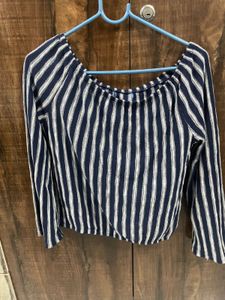 Striped Off-Shoulder Top
