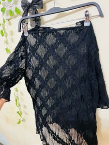 Black Mesh Top Looks Very Nice When Styled
