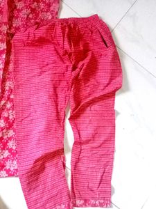 Beautiful Red Kurta With Pant♥️